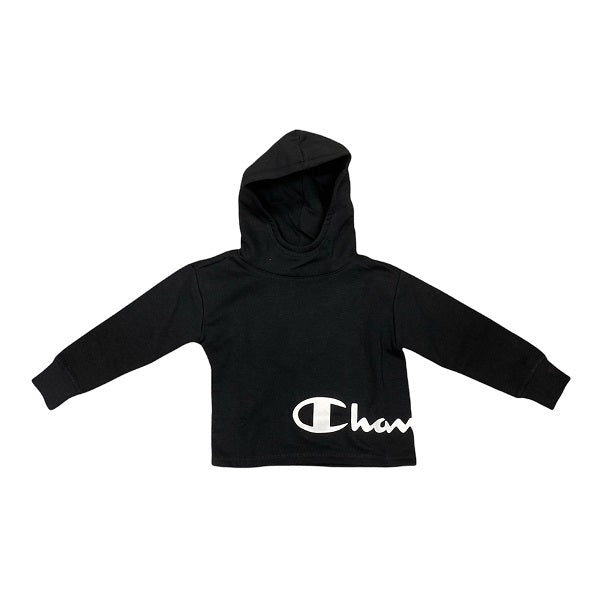 Champion Felpa con Cappuccio con stampa laterale 404195 nero