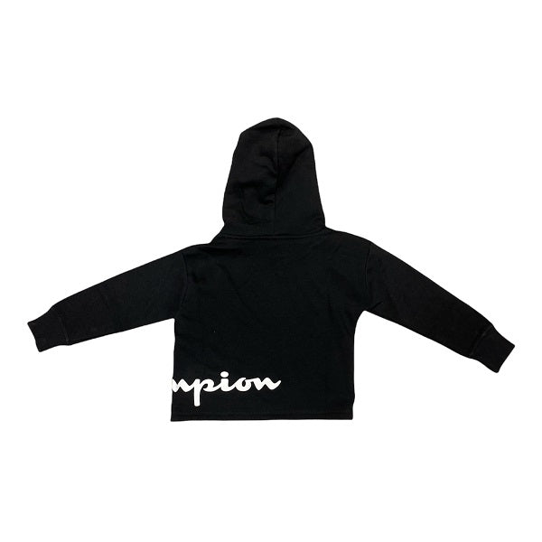 Champion Felpa con Cappuccio con stampa laterale 404195 nero