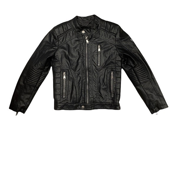 YES ZEE Giubbotto Ecopelle da bambino J826GKJJ 0801 nero