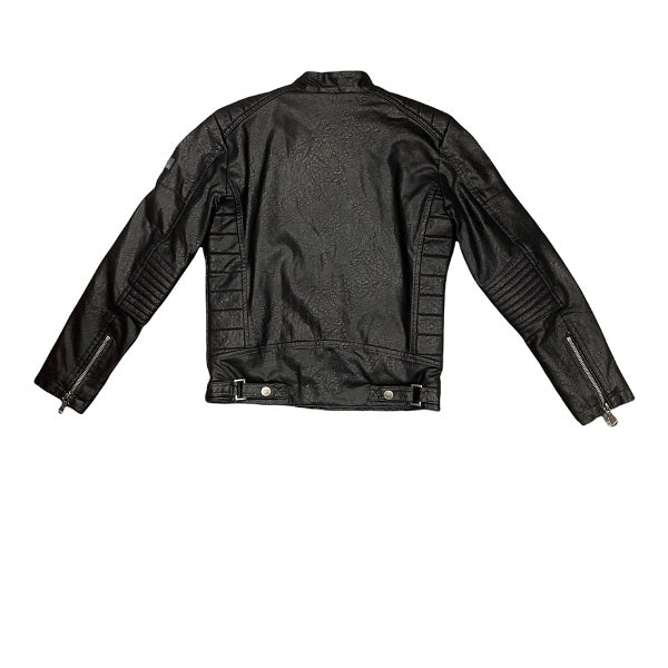 YES ZEE Giubbotto Ecopelle da bambino J826GKJJ 0801 nero