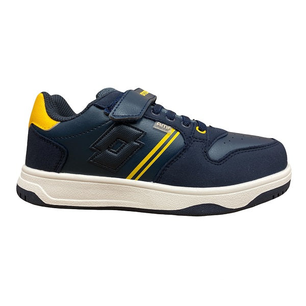 Lotto scarpa da ginnastica da bambino con strappo e laccio elastico Rocket AMF 216916 6Y3 blu