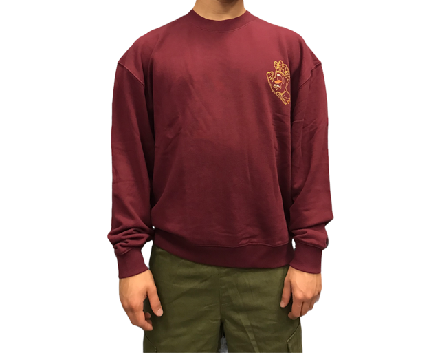Santa Cruz Felpa girocollo Void Hand Crew SCA-CRW-077 burgundy