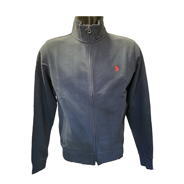 U.S. Polo Assn. Felpa da uomo con cerniera intera Greg 60696 53223 179 blu