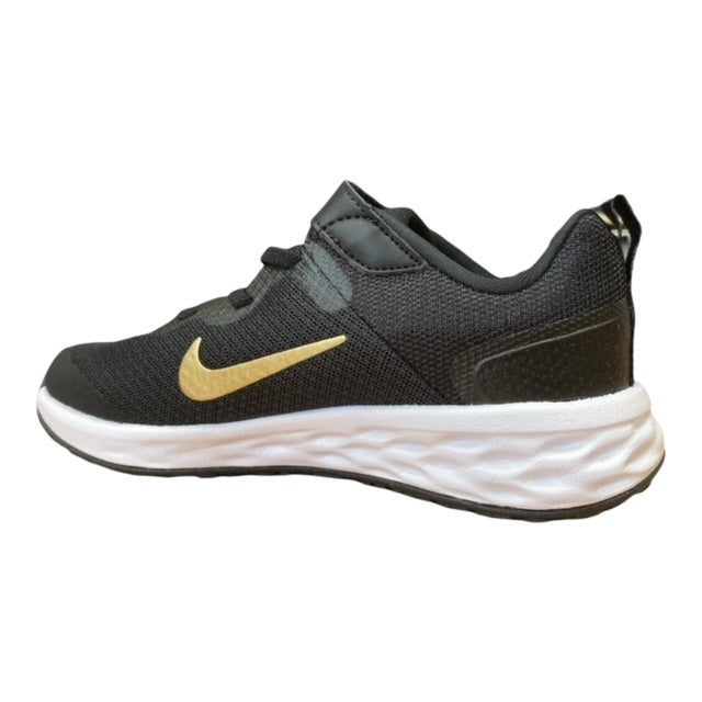 Nike scarpa da ginnastica Revolution 6 DD1095 002 black-metallic gold-white