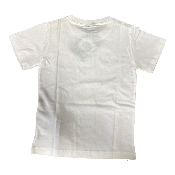 Champion T-shirt manica corta da ragazzo 305979 WW001 WHT bianco