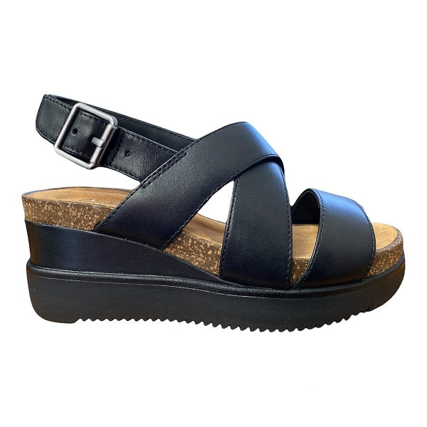 Clarks Sandalo da donna Lizby Cross 152108 nero