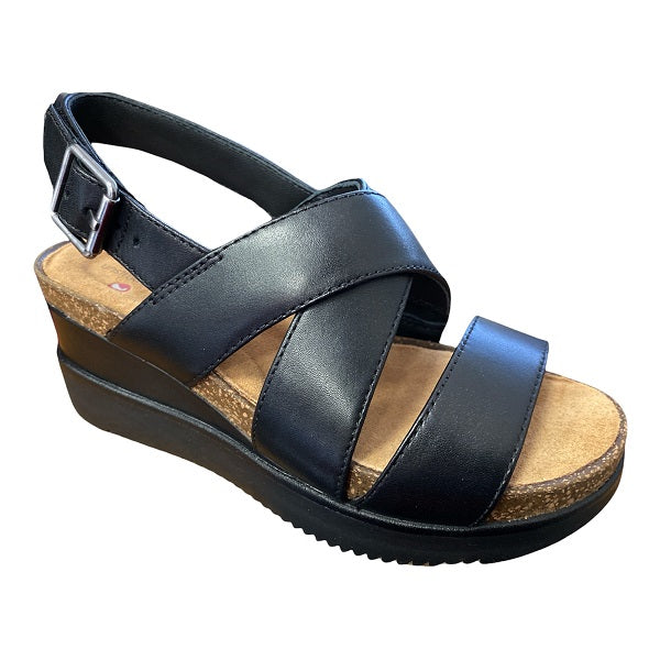Clarks Sandalo da donna Lizby Cross 152108 nero