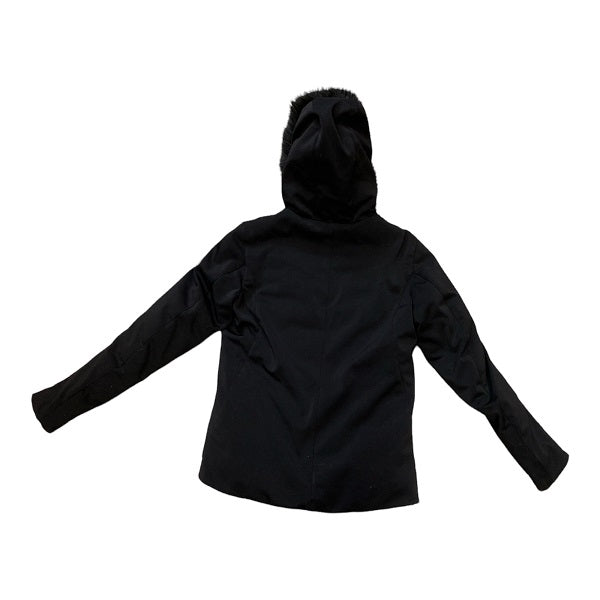 Ciesse Piumini piumino da donna con cappuccio e pelliccia 201XXW 196CO nero