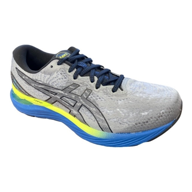 Asics scarpa da corsa da uomo Gel Cumulus 23 1011B012 030 grigio-giallo-azzurro