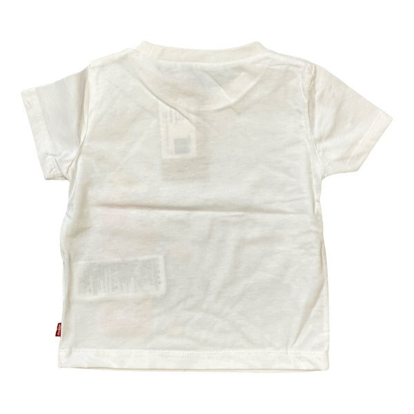 Levi's maglietta manica corta da bambino Sleeve The Moon 6EE806 001 bianco