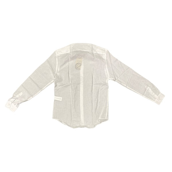 Censured camicia da uomo in lino collo coreana SM3693T LISM00 optical white