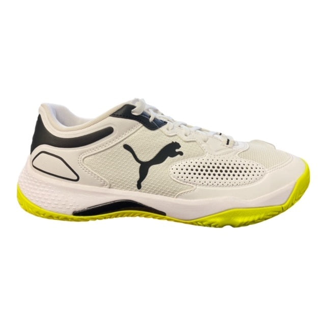 Puma scarpa da Padel da uomo Solarcourt RCT 106948 02 bianco-nero-giallo