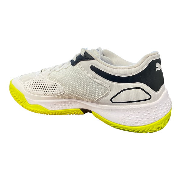 Puma scarpa da Padel da uomo Solarcourt RCT 106948 02 bianco-nero-giallo