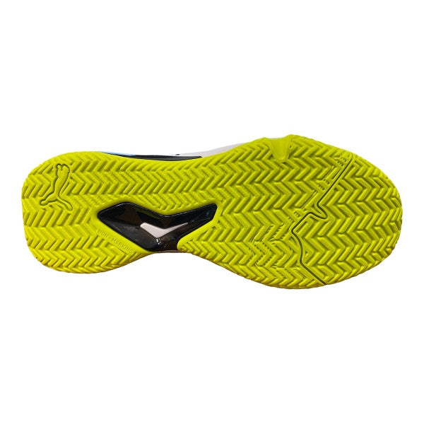 Puma scarpa da Padel da uomo Solarcourt RCT 106948 02 bianco-nero-giallo