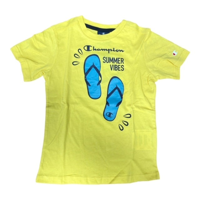 Champion Completino da ragazzo T-shirt manica corta e Pantaloncino 306050 YS099 MZE giallo nero