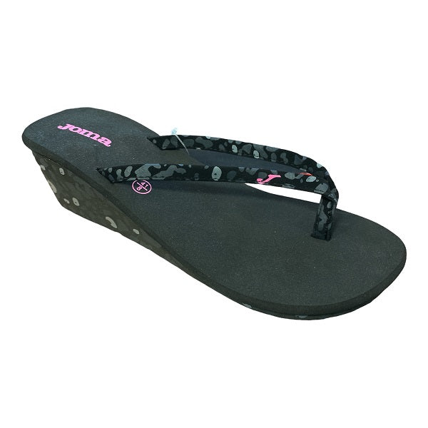 Joma ciabatta infradito da donna con rialzpo S.Paris 401 nero viola