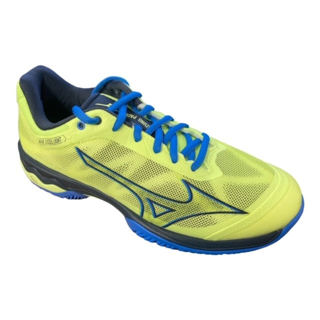 Mizuno scarpa da padel da uomo Wave Exceed Light 61GB222245 giallo limone-blu