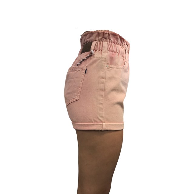 Smithy's Bermuda Denim con elastico in vita da Donna WBD641 rosa