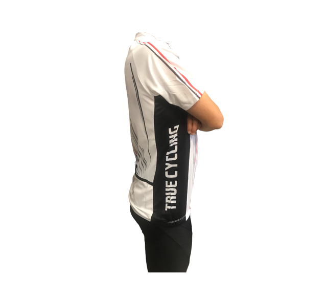 Astrolabio Maglietta da ciclista Full Zip K19E/TS08/4F bianco
