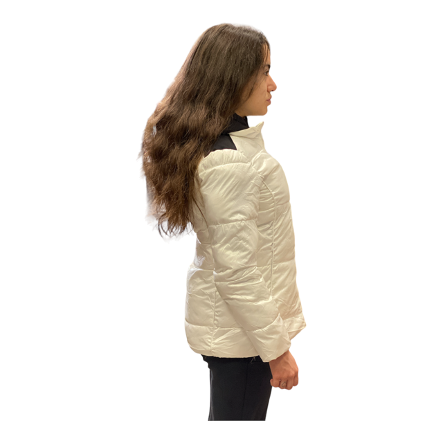 Yes Zee Cappotto Bimba con Cappuccio O006/QVJJ 0101 bianco perla