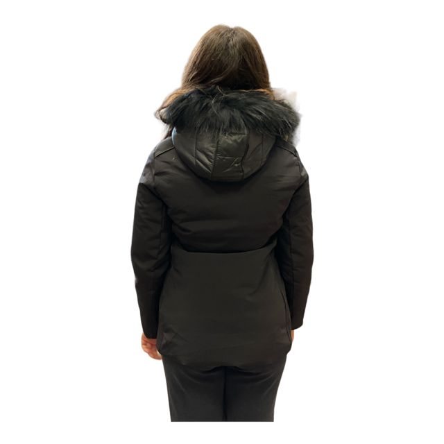 Yes Zee Cappotto Bimba con Cappuccio O051/QZJJ 081 nero