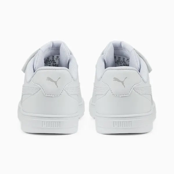 Puma scarpa sneakers da bambini con laccio elastico e velcro Caven 389307 01 bianco