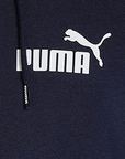 Puma ESS Small Logo | Felpa Blu con Cappuccio e Zip Intera 586704 06 particolare logo