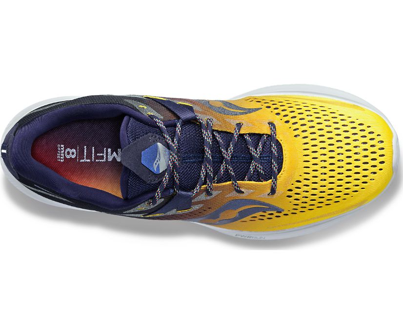 Saucony scarpa da corsa da uomo Ride 15 S20729-65 giallo blu notte