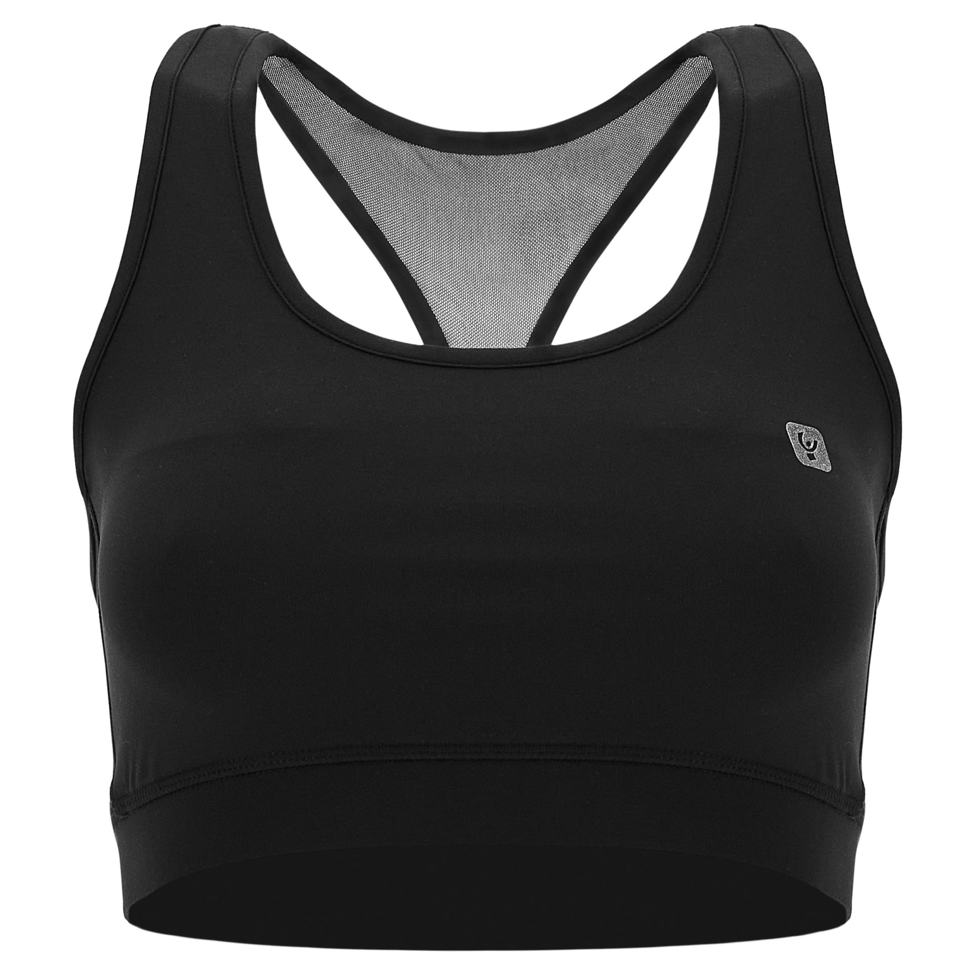 Freddy Top sportivo tessuto riciclato traspirante e mesh animalier S2WBAB4 N black