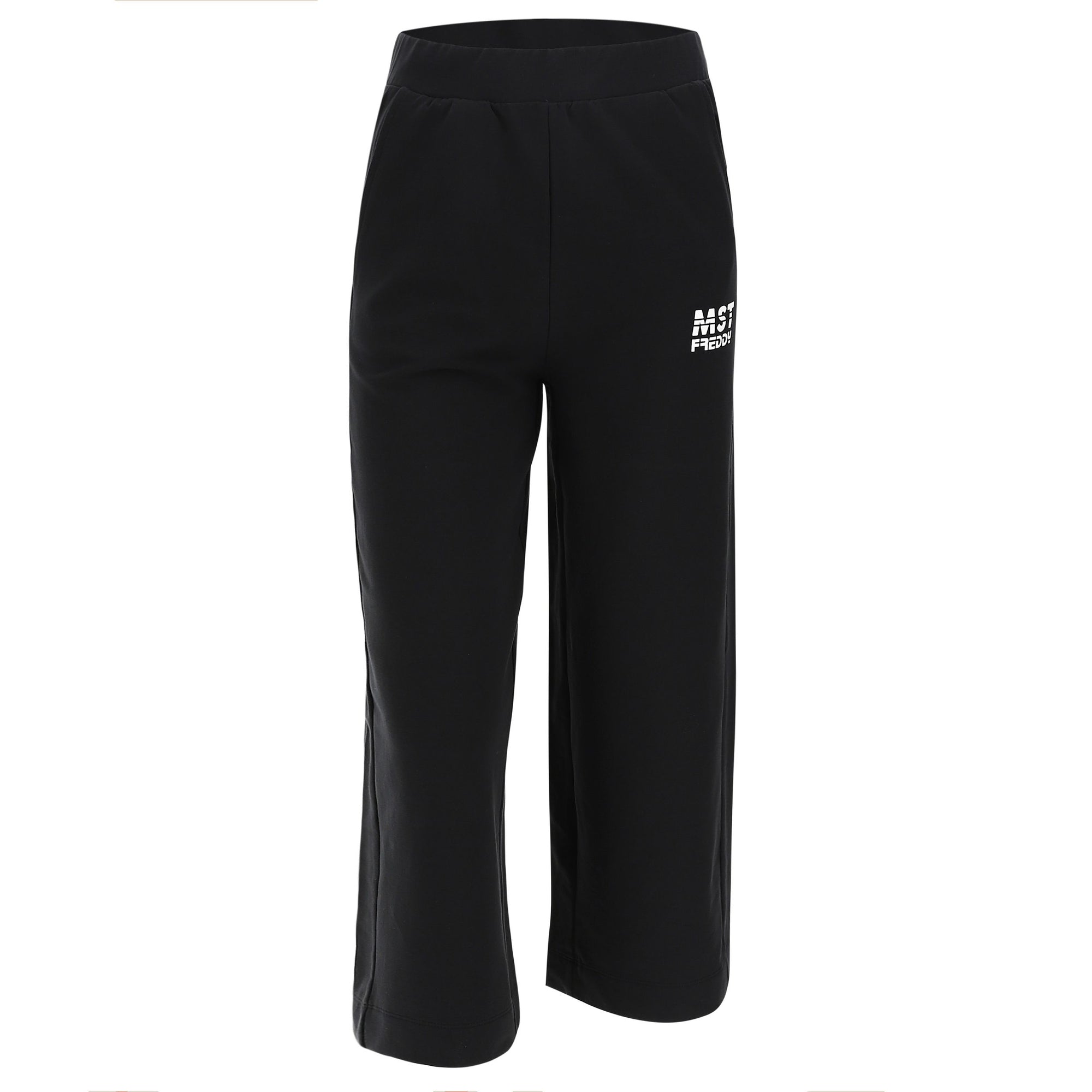 Freddy Pantalone Palazzo in Felpa Elasticizzata S2WMAP5 black