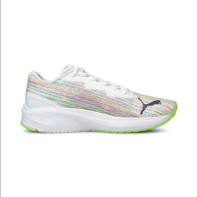 Scarpe da corsa Puma Aviator SP 376092 01 colore bianco-verde per adulti con tecnologia ammortizzante