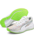 Scarpe da corsa Puma Aviator SP 376092 01 colore bianco-verde per adulti con tecnologia ammortizzante