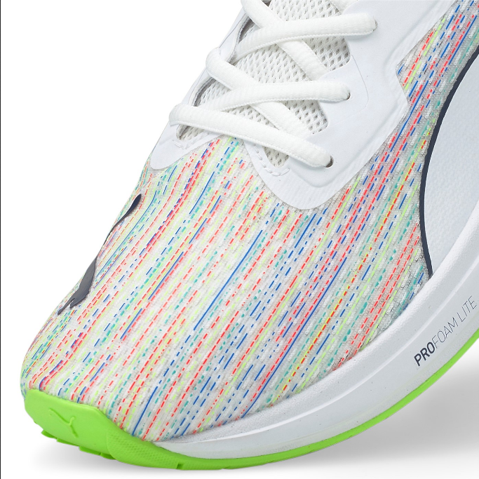 Scarpe da corsa Puma Aviator SP 376092 01 colore bianco-verde per adulti con tecnologia ammortizzante