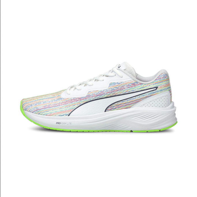 Scarpe da corsa Puma Aviator SP 376092 01 colore bianco-verde per adulti con tecnologia ammortizzante