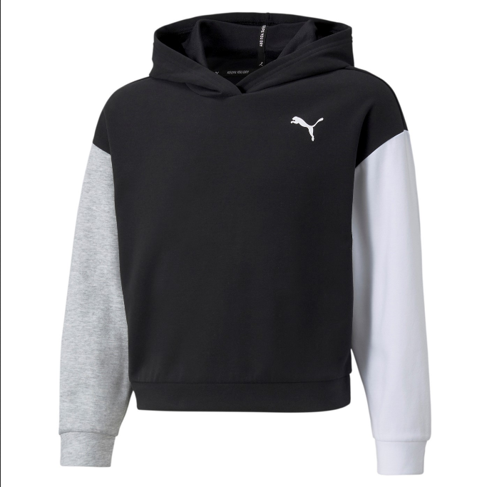 Puma Felpa da ragazza con cappuccio Modern Sports Hoodie G 589214 01 nero