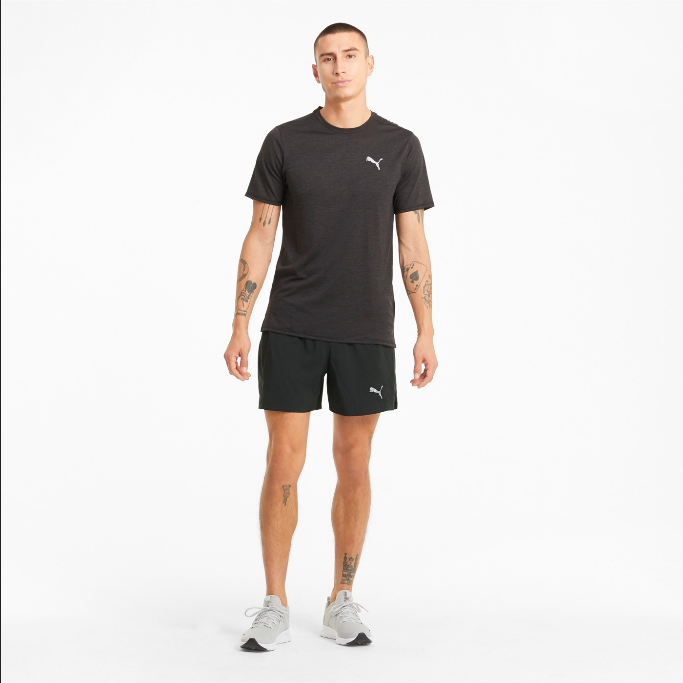 Puma pantaloncino da corsa da uomo Run Favorite Woven 5" Session Short M 520215 01 black