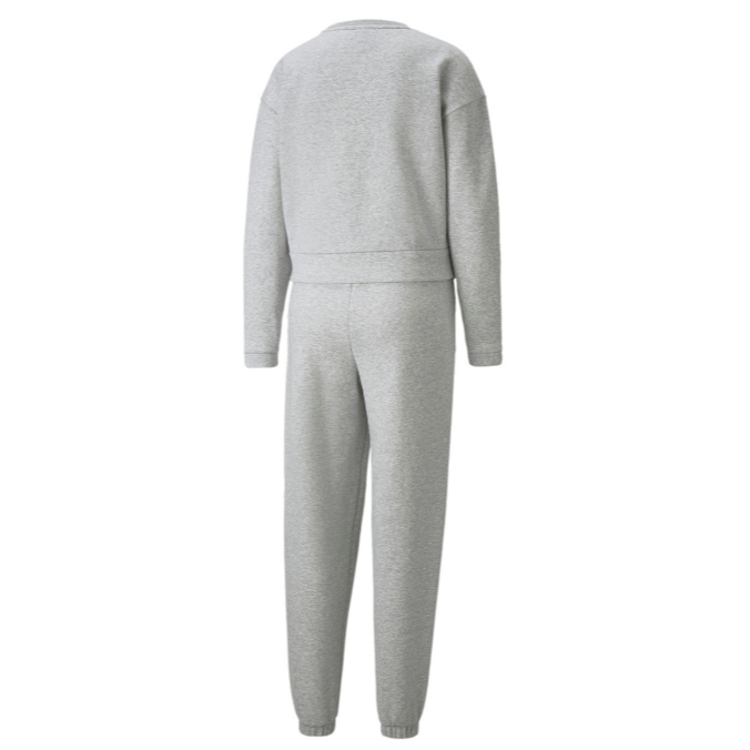 Puma tuta da donna con felpa girocollo Loungewear 845855-04 grigio