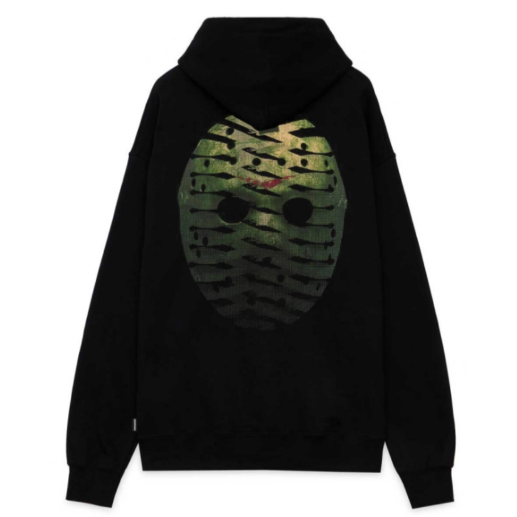 Propaganda Felpa con -Cappuccio Ribs Icon Mask 21FWPRFE532-01 nero