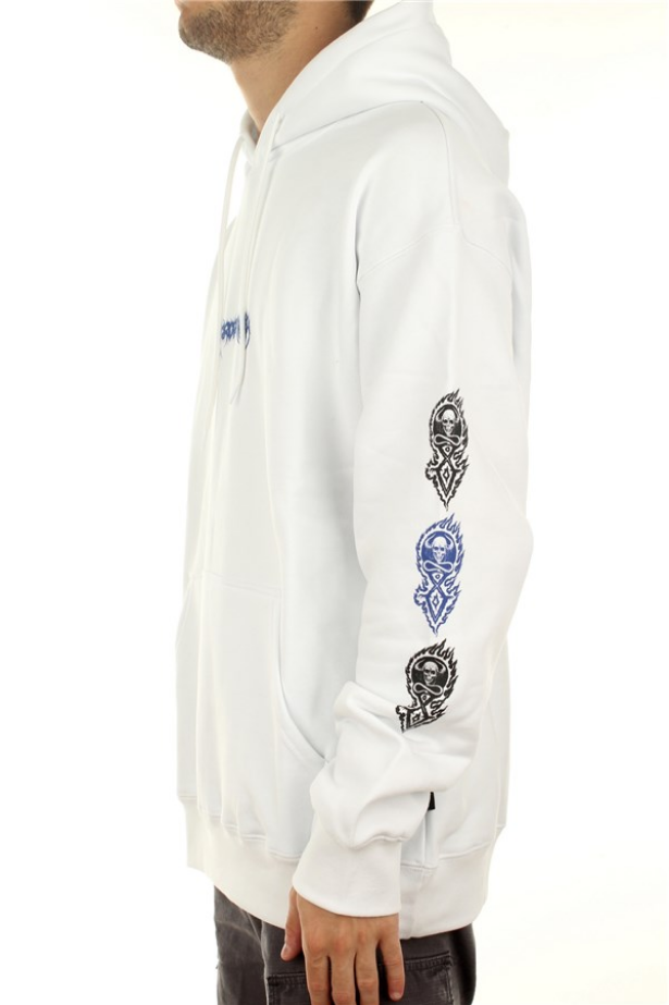 Propaganda Felpa con Cappuccio XV Monster 21FWPRFE572-02 white
