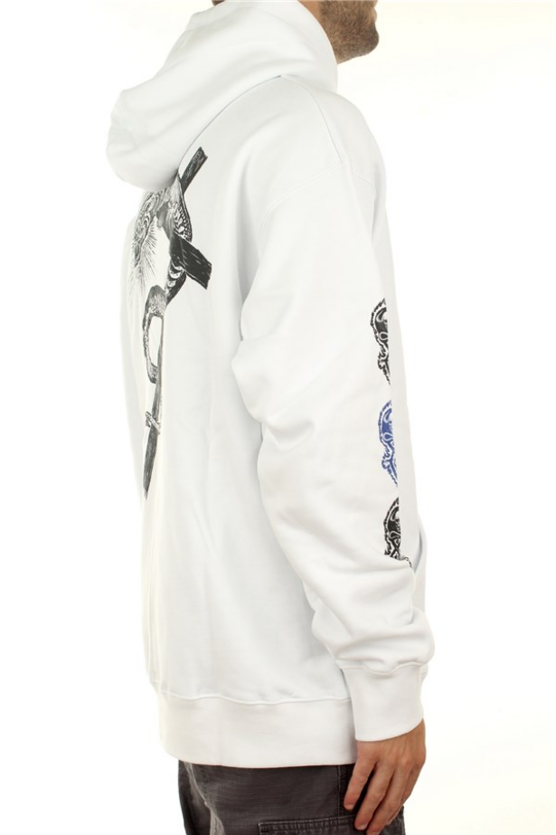 Propaganda Felpa con Cappuccio XV Monster 21FWPRFE572-02 white