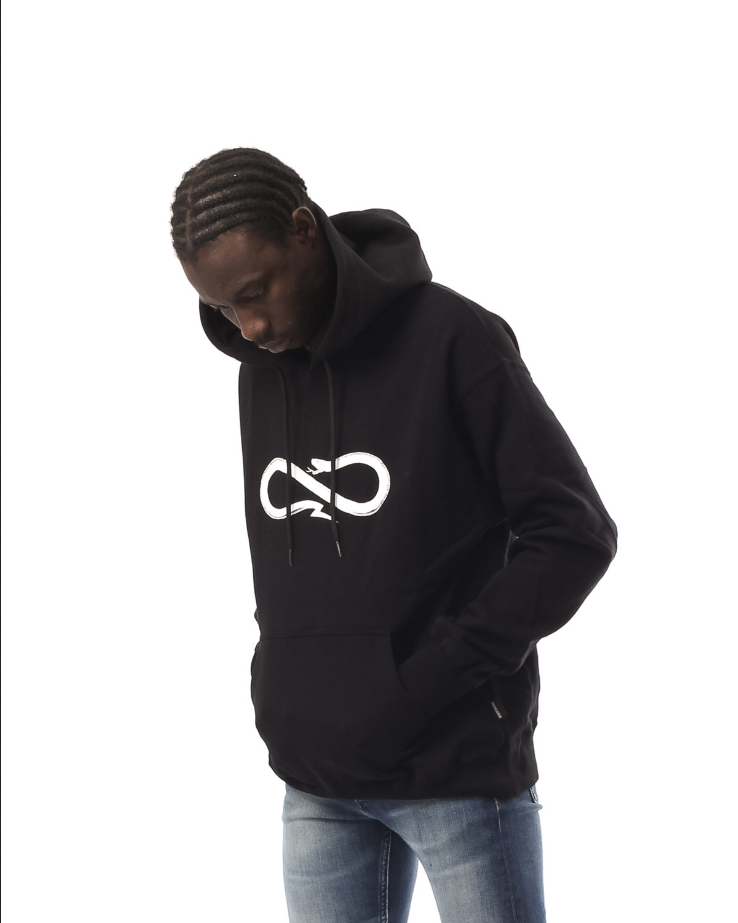 Propaganda Felpa Logo con cappuccio 21FWPRFE500-01 black