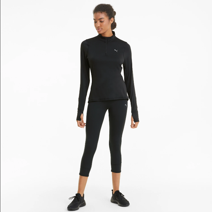 Puma Pantalone tecnico da corsa da donna Favorite Reg Rise 3/4 Tight 520190 01 nero