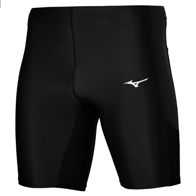 Mizuno pantaloncino sportivo elasticizzato da corsa da uomo CORE MID J2GB1150 09 nero