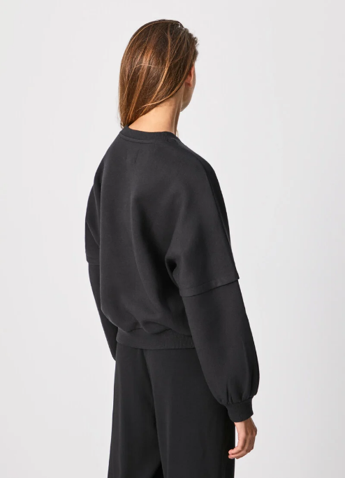 PepeJeans Felpa con Paillette Debbie PL581120 black