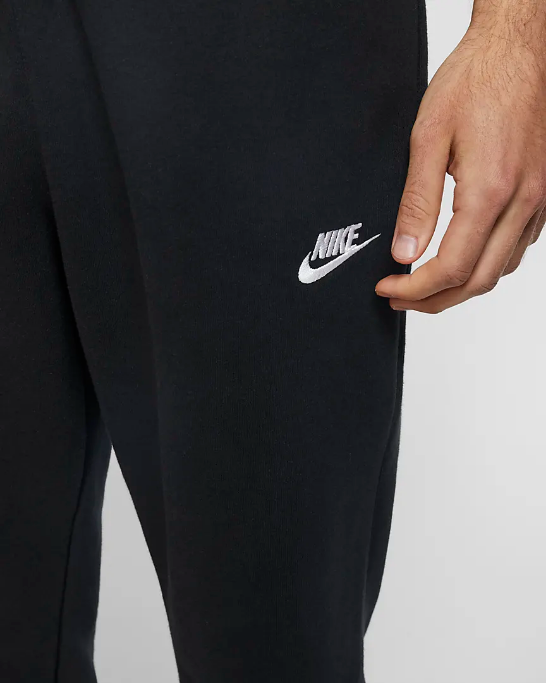 Nike Pantalone sportivo da adulto con elastico al fondo Jogger Club Fleece BV2671 010 nero