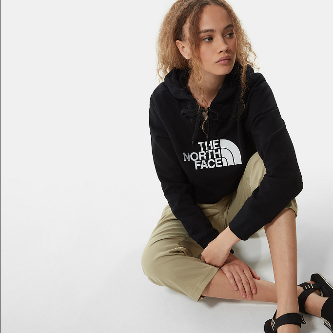 The North Face Felpa da donna con cappuccio e tasca a marsupio Drew Peak NF0A55ECJK31 nero