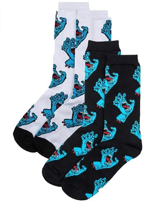 Santa Cruz calza per il tempo libero Multi Hand Socks black white
