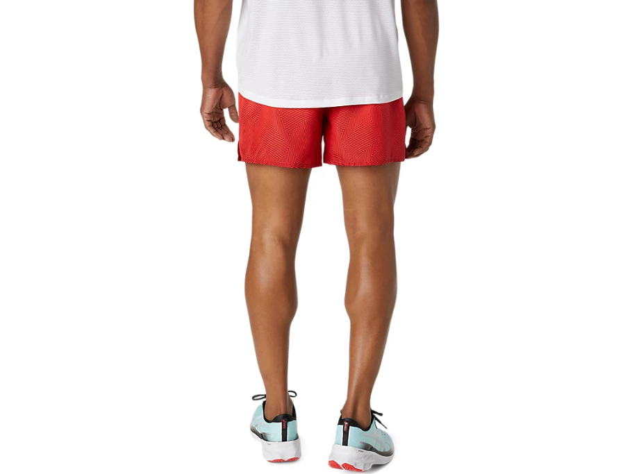 Asics pantaloncino da corsa da uomo Kasane Short 2011C013 600 electric red/burgundy