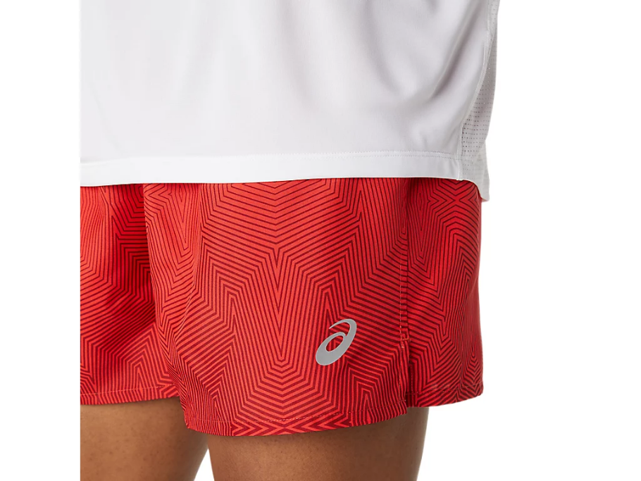 Asics pantaloncino da corsa da uomo Kasane Short 2011C013 600 electric red/burgundy