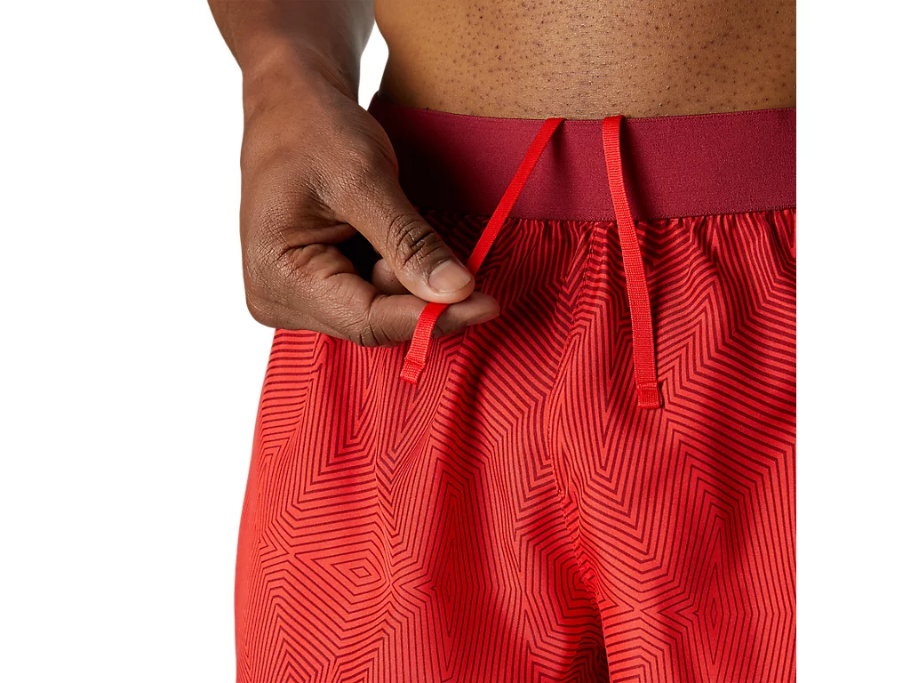 Asics pantaloncino da corsa da uomo Kasane Short 2011C013 600 electric red/burgundy